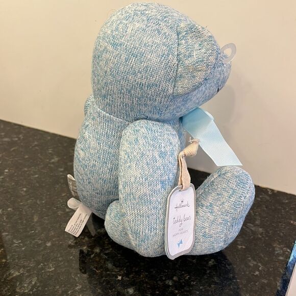Hallmark Blue Plush Teddy Bear For Happy Hearts - Picture 7 of 10